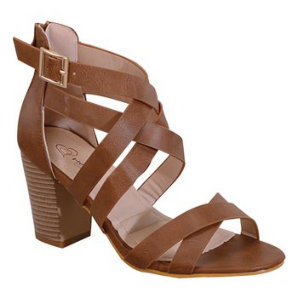 Brown Strappy Sandals / Shoes size 10
